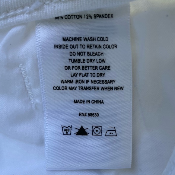 Kut from the Kloth White Stretch Denim Jeans Size 8 - Picture 5 of 10